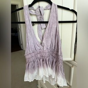 Ocean Drive Halter Open Back Top